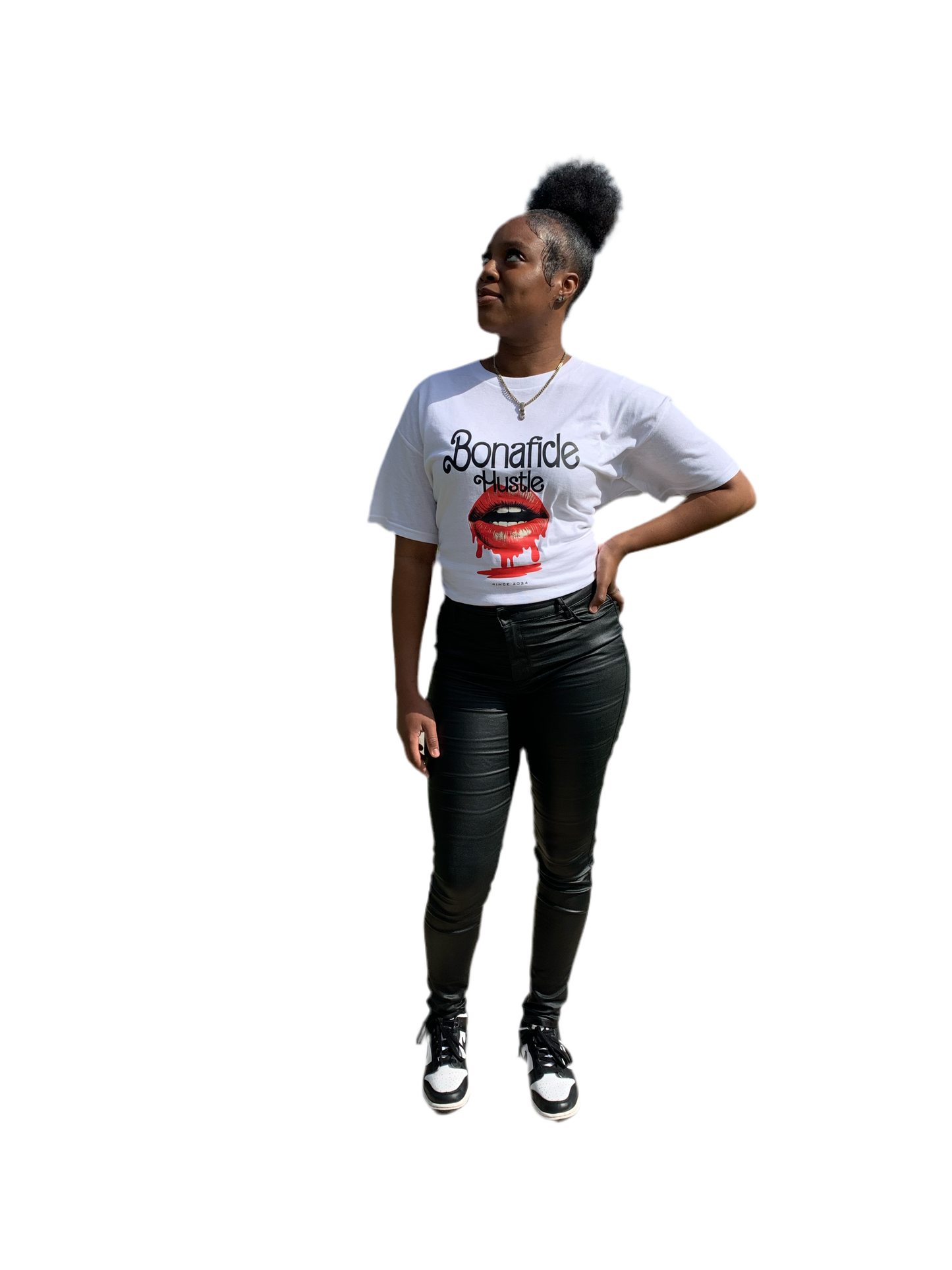 bonafide hustle lips classic fit t-shirt
